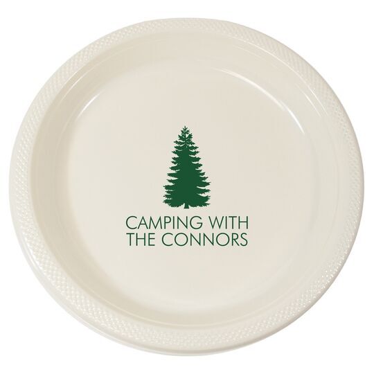 Pine Tree Plastic Plates